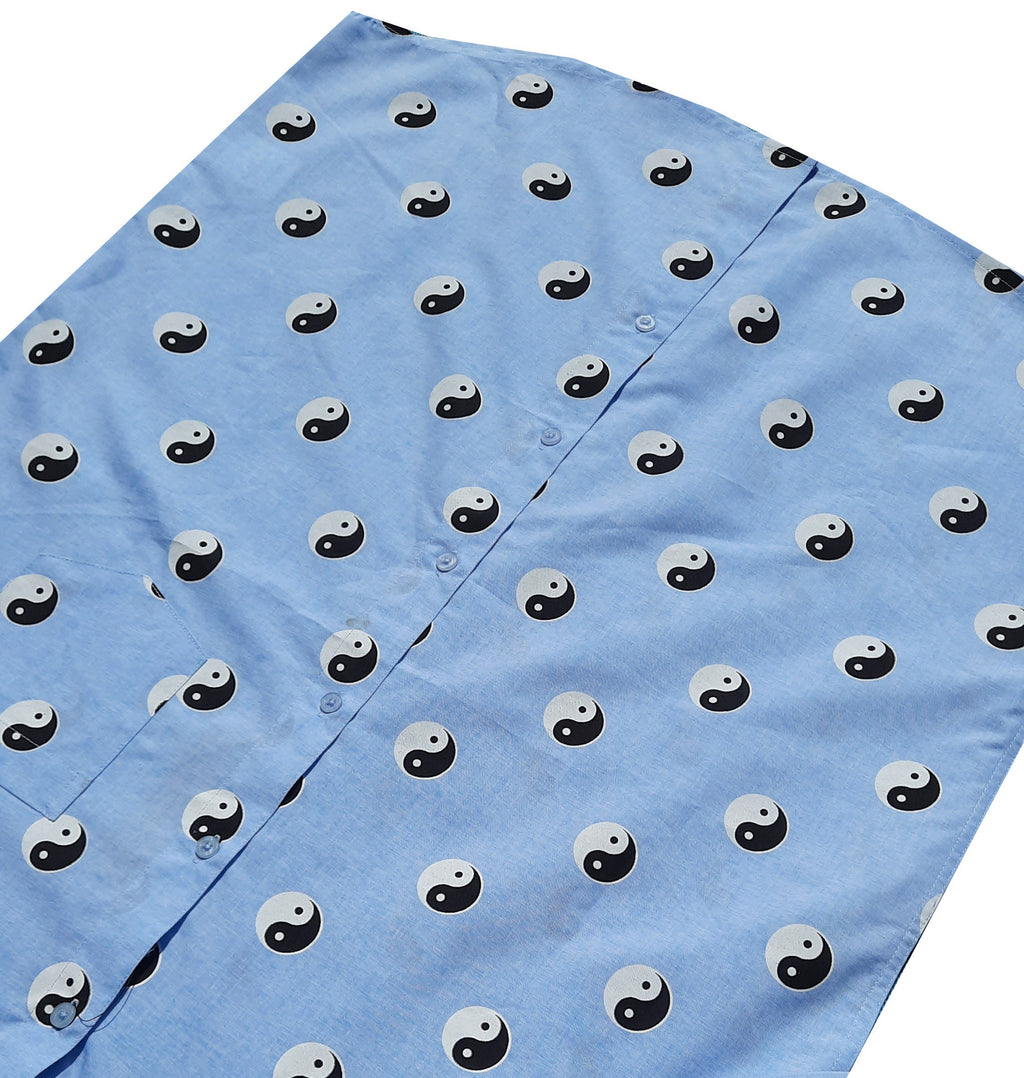 Light Blue Yin Yang Shirt
